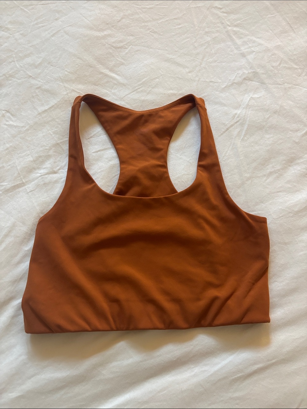 Burnt Orange Racerback Sports Bra